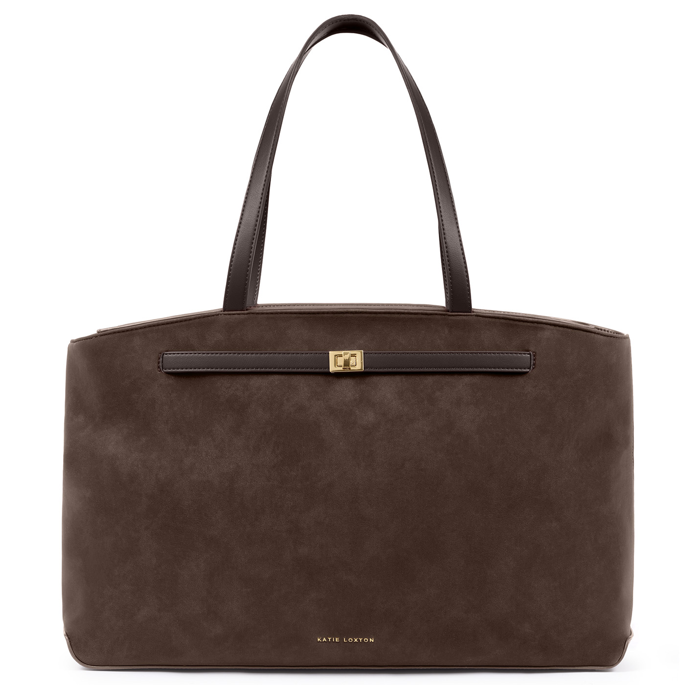 Orin Suedette Tote Bag in Bitter Chocolate