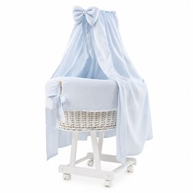 Mia Blue Canopy Crib