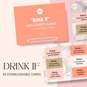 'Drink If' Hen Party & Bachelorette Drinking Game