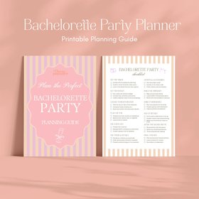Bachelorette Weekend Planning Guide Planner, Checklist, Budget, Itinerary & Guest List