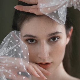 Pearl Tulle Opera Bridal Gloves