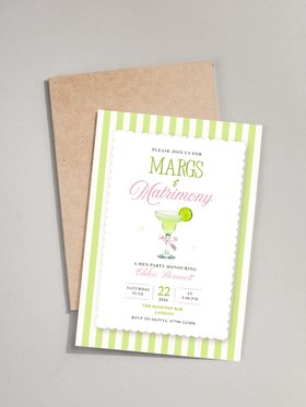 Margs & Matrimony Editable Hen Party Invitation