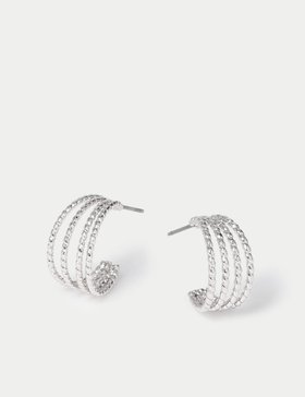 Textured Hoop Earrings