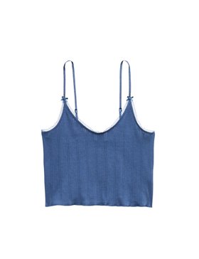 Pure Cotton Pointelle Cami Pyjama Top