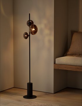 Rechargeable Tortoiseshell 3 Light Floor Lamp