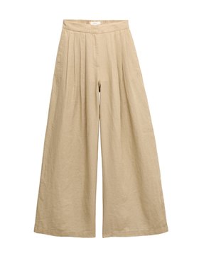 Pure Linen Wide Leg Trousers