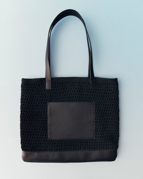 Pure Cotton Crochet Style Tote Bag