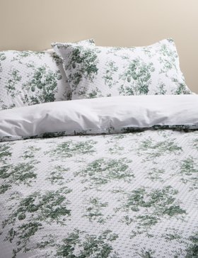 Pure Cotton Floral Dobby Bedding Set