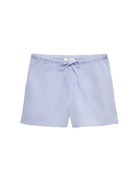 Pure Cotton Woven Striped Pyjama Shorts