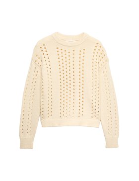 Pure Cotton Pointelle Jumper