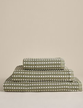 Pure Cotton Spotty Striped Towel