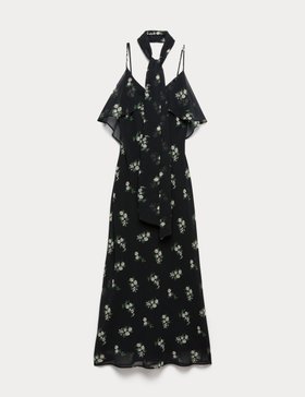 Denim Midaxi Circle Skirt