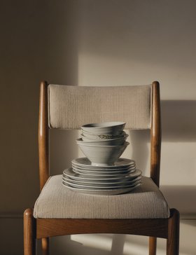 12 Piece Textured Spin Dinner Set