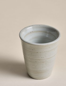 Textured Spin Handleless Mug