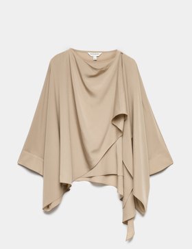 Draped Asymmetric Blouse
