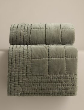 Pure Cotton Velvet Bedspread
