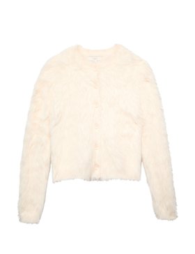 Textured Button Front Slim Cropped Cardigan