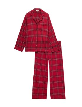 Pure Cotton Checked Matching Family Christmas Pyjama Set