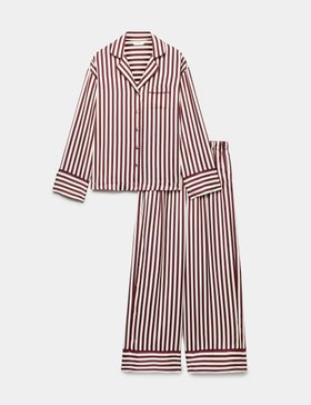 Dream Satinâ¢ Striped Revere Pyjama Set