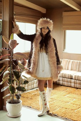 Breaking Hearts Brown Embroidered Penny Lane Coat