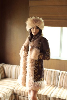 Breaking Hearts Brown Embroidered Penny Lane Coat