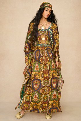 Saffron Skies Kaftan Dress Magic Carpet Ride 1