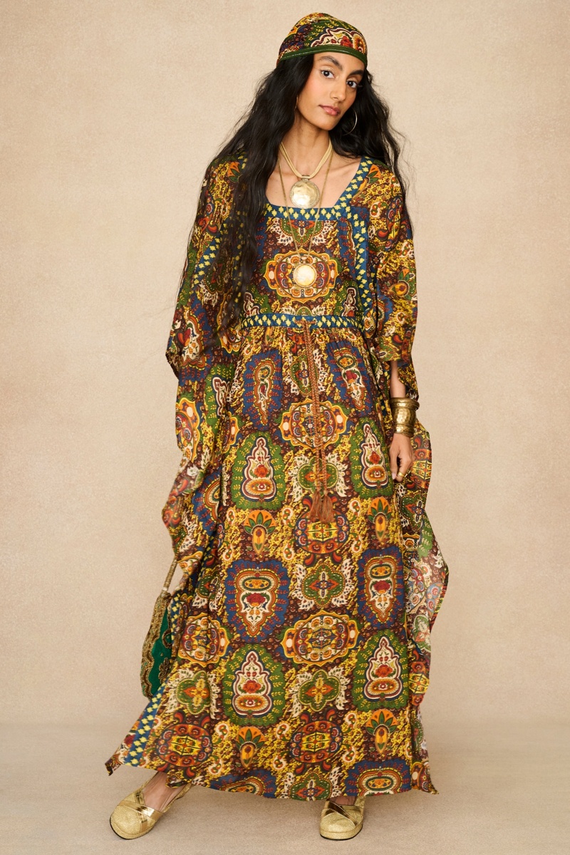 Saffron Skies Kaftan Dress Magic Carpet Ride 1