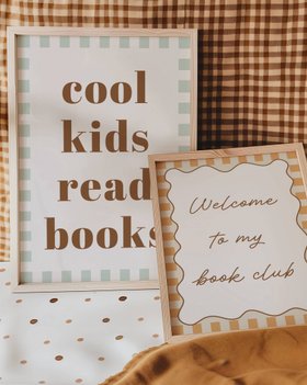 Welcome to my book club - Checkerboard Edition - Print