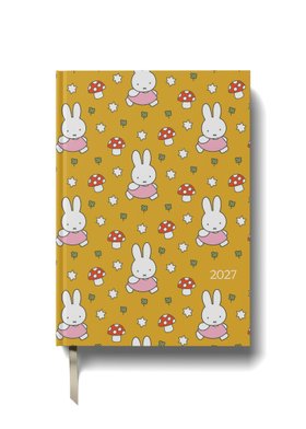 Miffy 2027 A5 Diary - Week-to-View - Yellow Toadstools