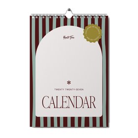 2027 A3 Patterned Wall Calendar