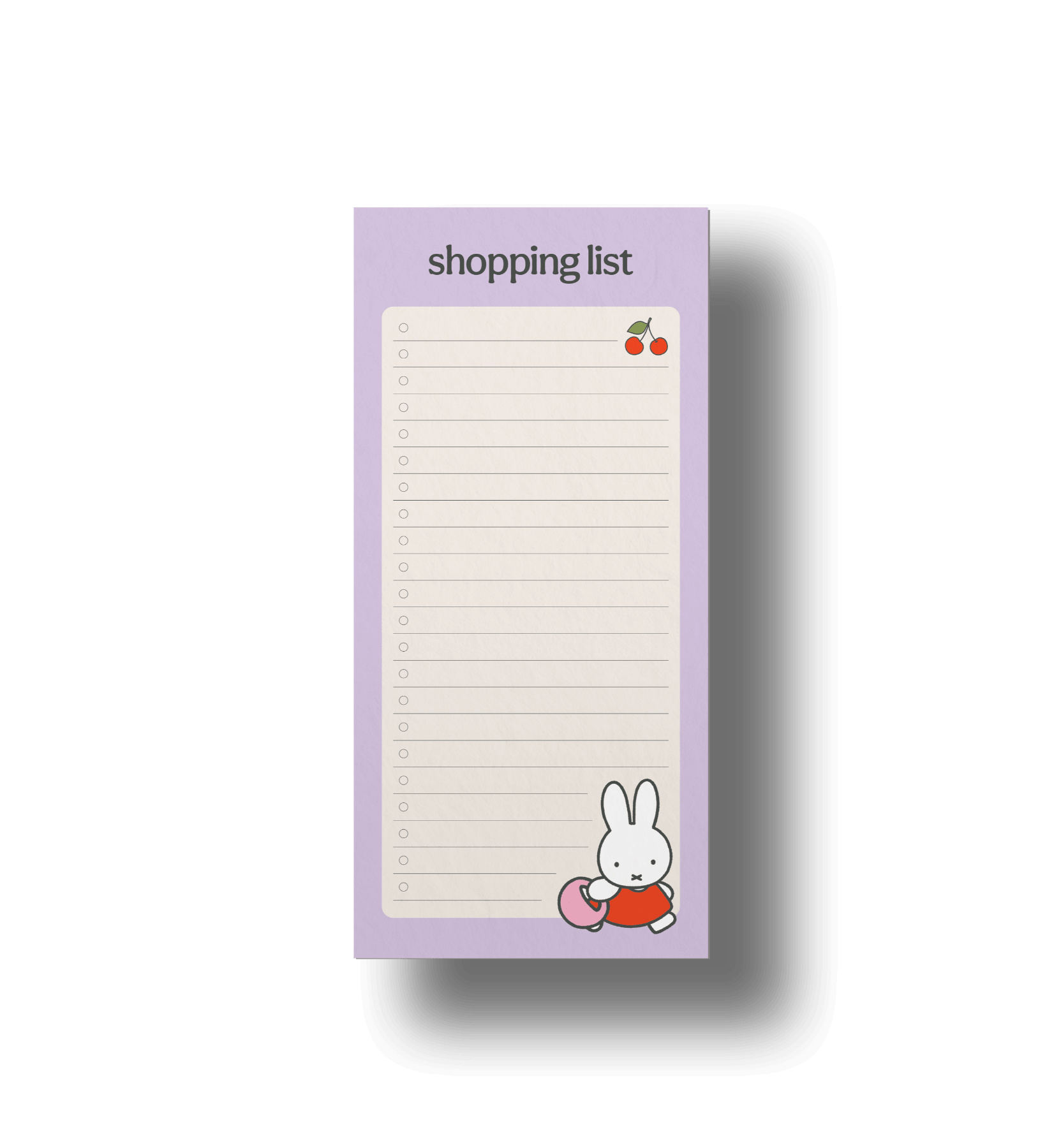 Miffy Tear Off Shopping List (DL)