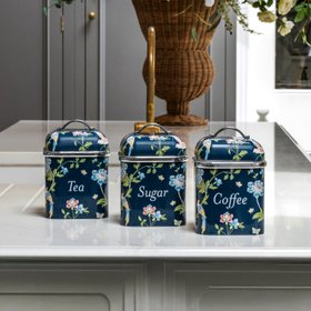 3 Tin Canister Set – Laura Ashley Kitchen Storage