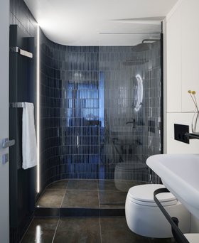 Biyusai Border In Navy Blue   Dublin Hanover Penthouse @realm.ie @donalmphotography 1
