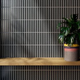 Kaji Border - Japanese Porcelain Wall Tile - Wrought Iron