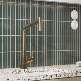 Kaji Border - Japanese Porcelain Wall Tile - Wrought Iron