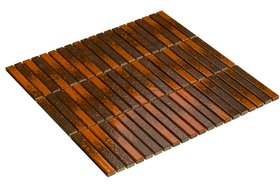 Yohen - Japanese Porcelain Wall Tile - Henna Mix