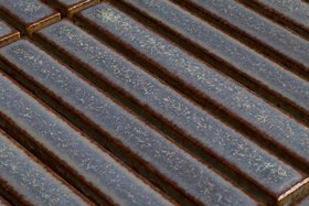 Yohen - Japanese Porcelain Wall Tile - Turquoise Blue