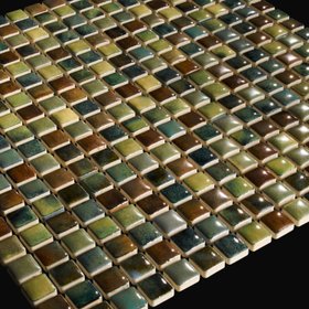 Komasu - Japanese Porcelain Wall Tile - Bronze Mix