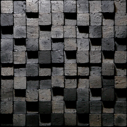 Koyo Ibushi Arare - Japanese Porcelain Wall Tile - Super Small