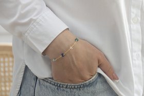 Family Birthstone Bracelet Gold | 4 Birthstones