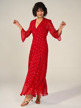 Tory Red Sparkle Dress