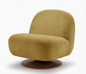 Tilda Mustard Yellow Fabric Accent Chair