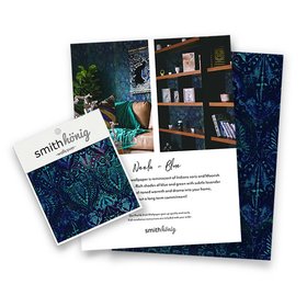 Peel and Stick Wallpaper - Neela / Blue