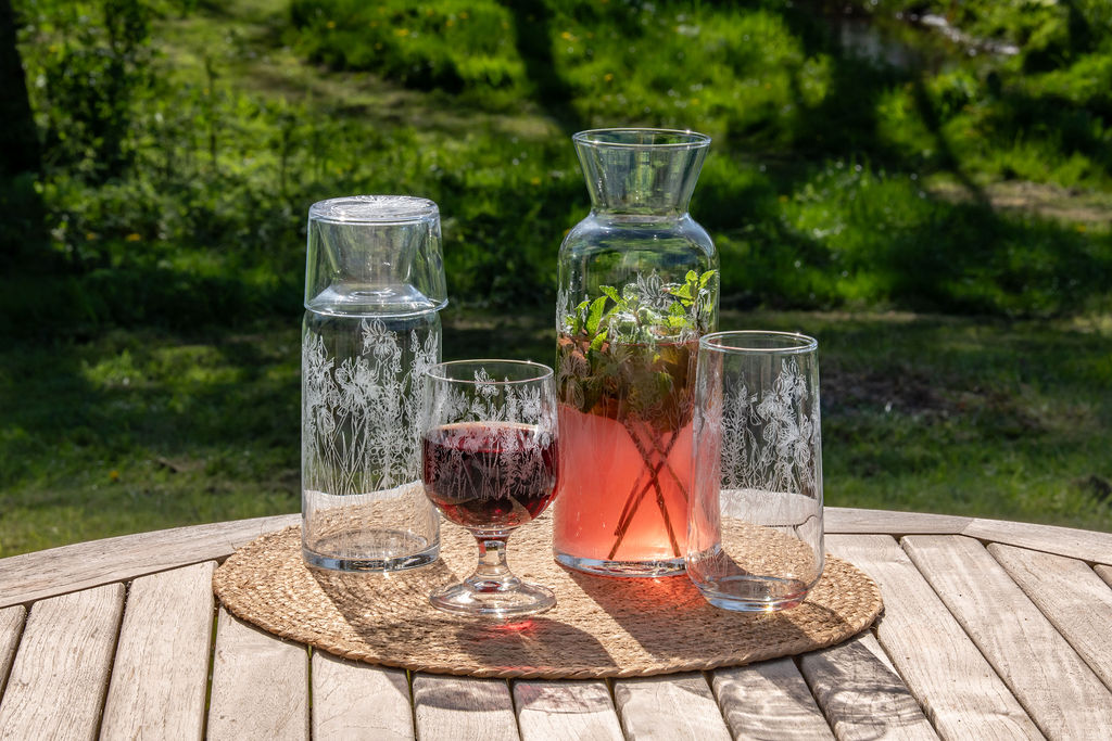 Floral Glassware Collection / Emma Britton Decorative Glass Designer