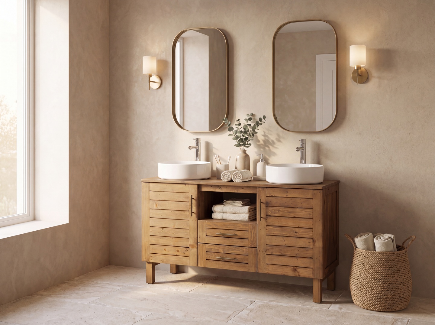 Bayou Double Vanity Unit