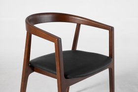 Dining Chair 01 (set of 2), Walnut / Black