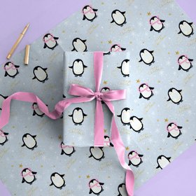 CWP018 - Penguins Christmas Wrapping Paper