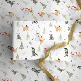 CWP077 - Scruffy & Co Christmas Wrapping Paper