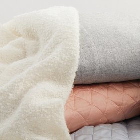 Andes Alpaca & Wool Bouclé Throw - Chalk