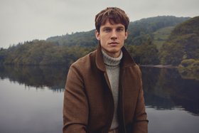 Medium Brown 100% Wool Warwick Bomber Jacket Mistral